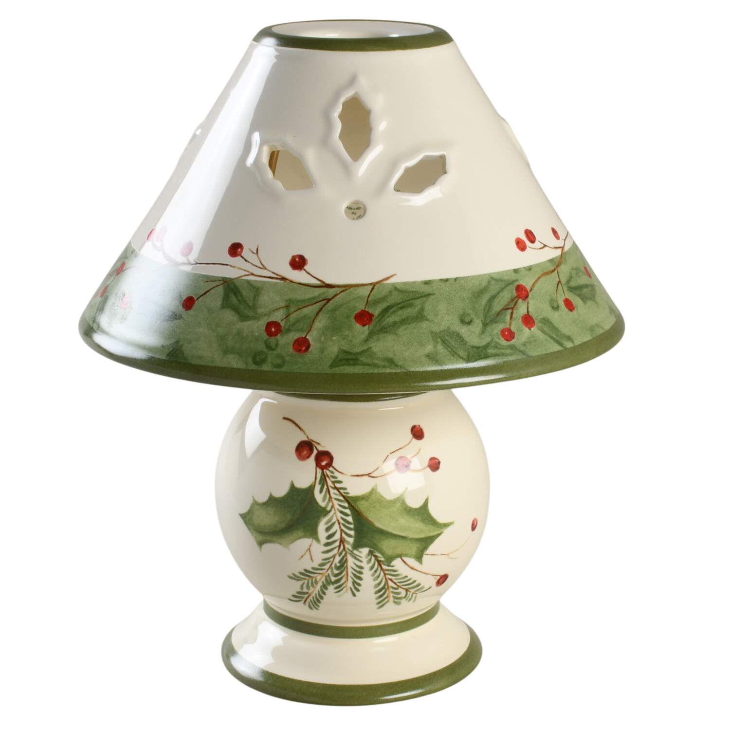 Holiday Gatherings Holiday Berry Candle Lamp & Shade by Lenox-1