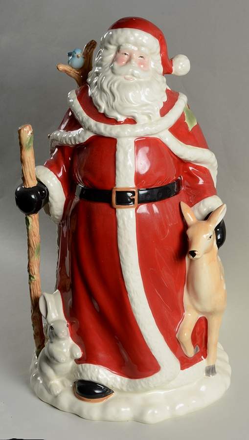 Holiday Gatherings Holiday Berry Santa Claus Figurine by Lenox-1