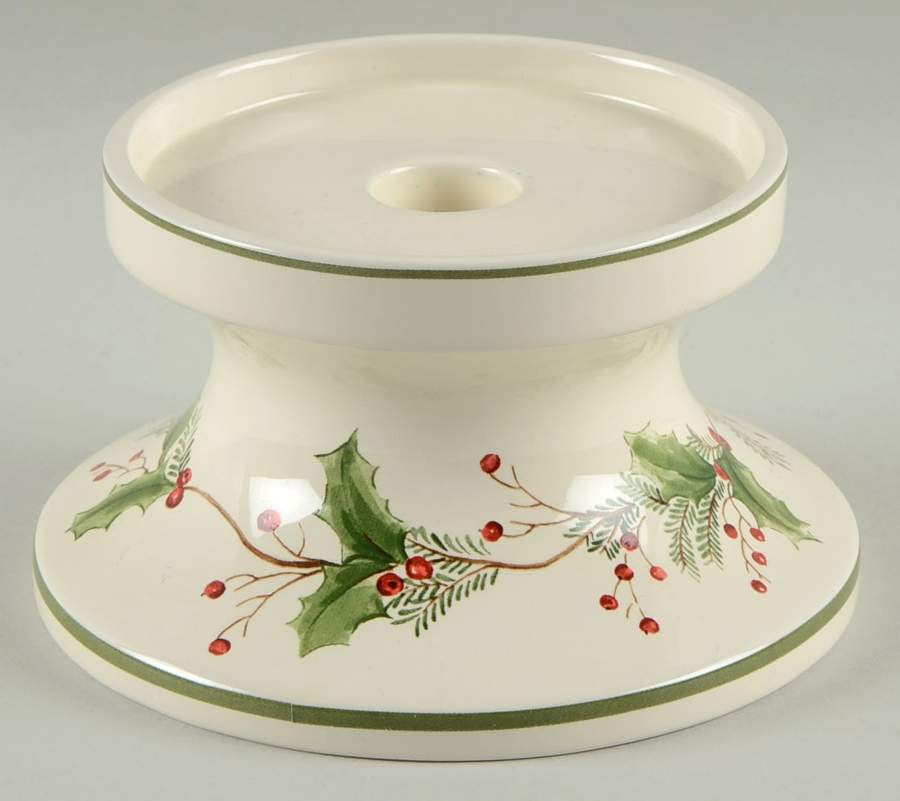 Holiday Gatherings Holiday Berry 3" Pillar Candleholder by Lenox-1