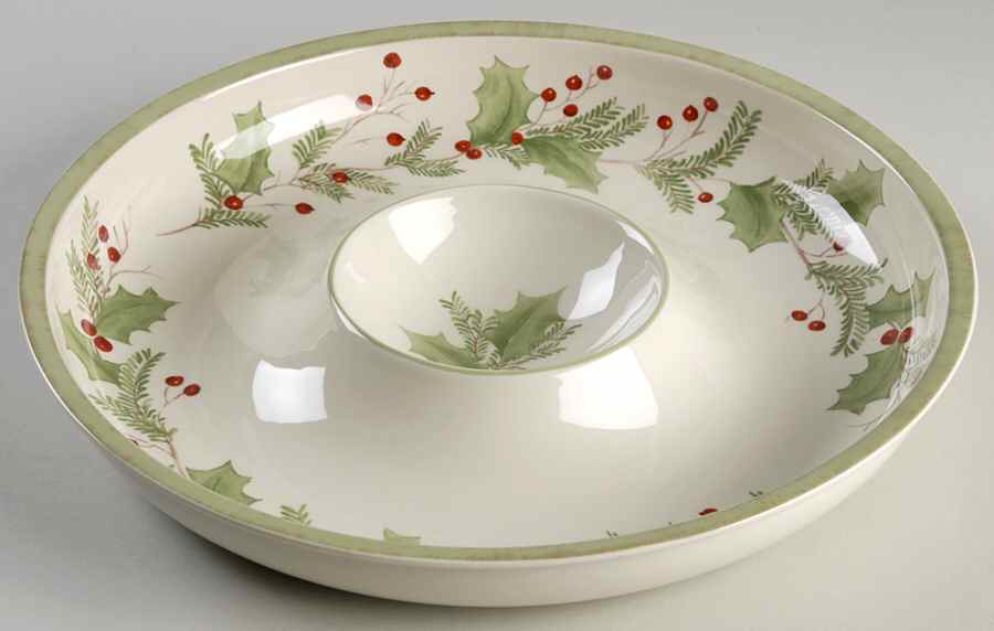 Holiday Gatherings Holiday Berry 1 Piece Chip & Dip by Lenox-1