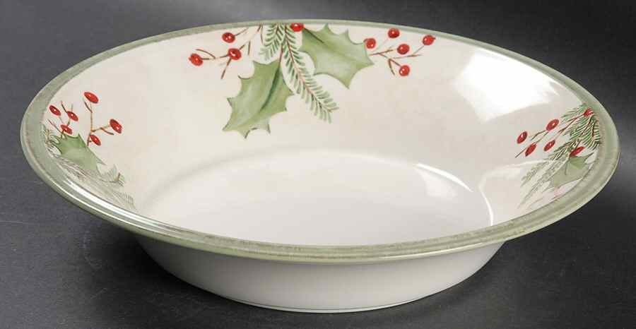 Holiday Gatherings Holiday Berry 8" Soup/Pasta Bowl by Lenox-1