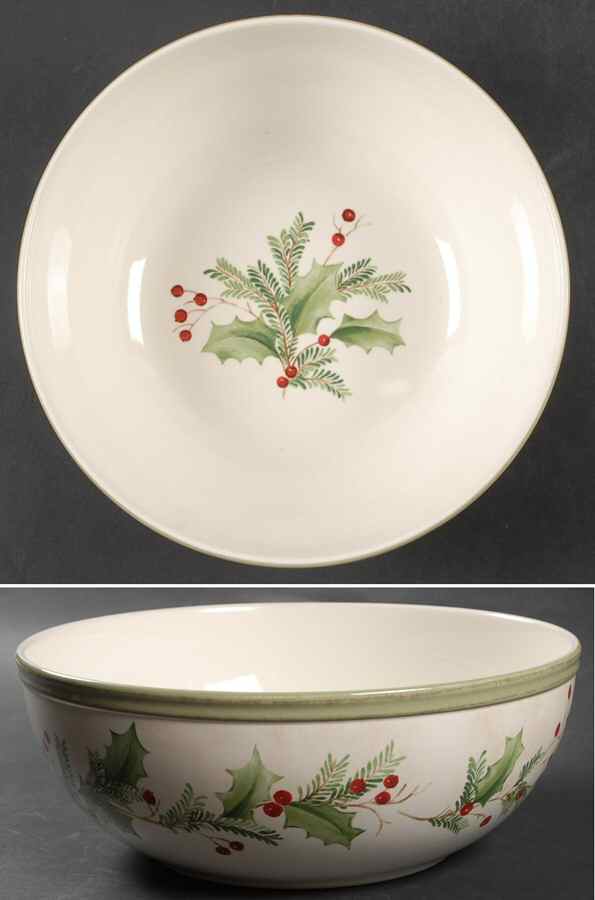 Holiday Gatherings Holiday Berry 10" Large Salad Serving Bowl by Lenox-1