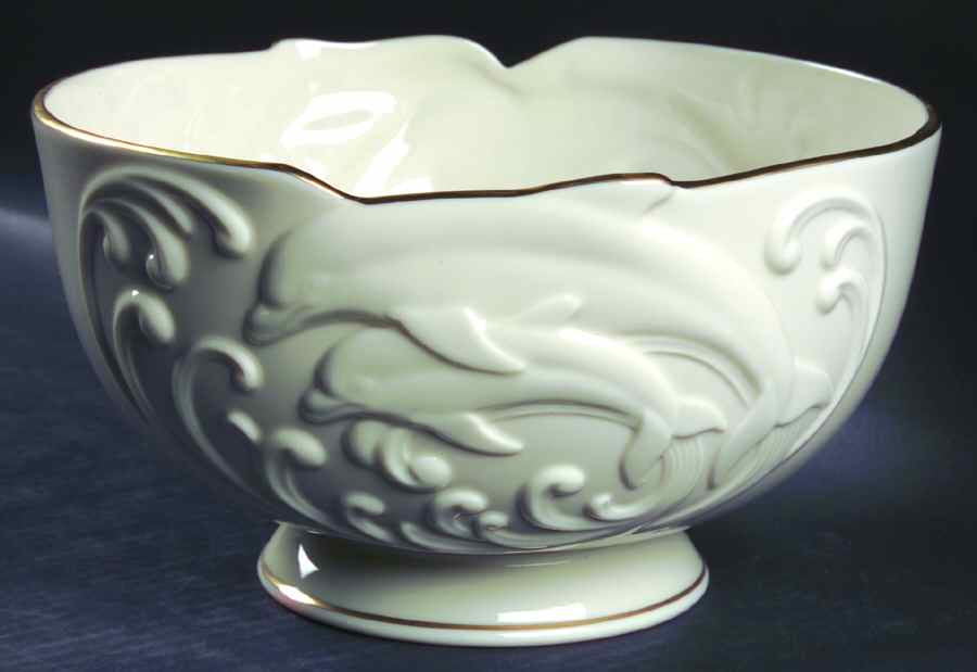 Waveswept Collection Centerpiece/Console Bowl by Lenox-1