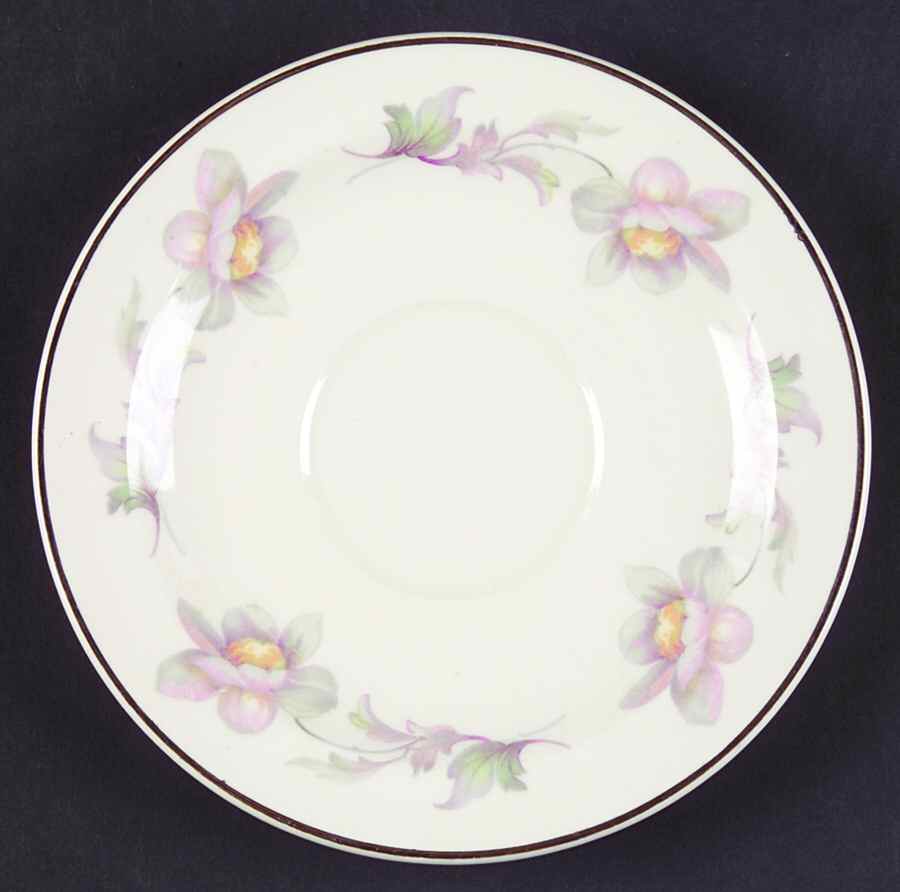Snow Blossom (Smooth) Saucer by Limoges-American-1
