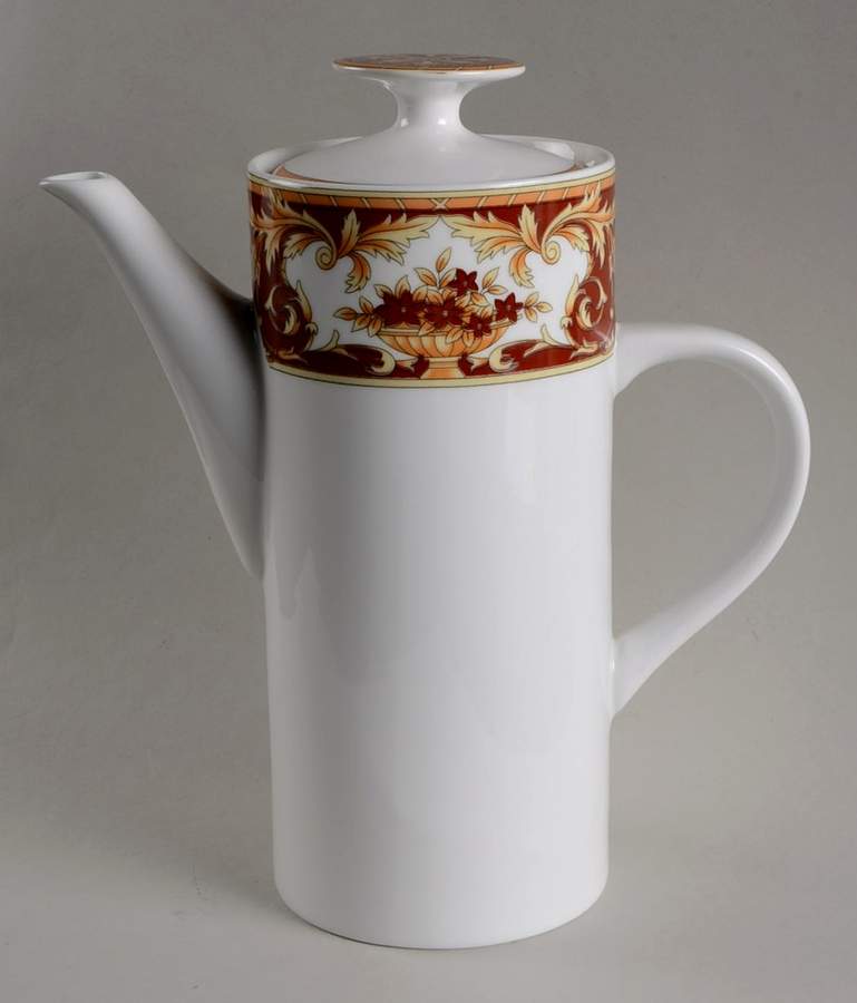 Palazzo Red Coffee Pot & Lid by Lynn's China-1