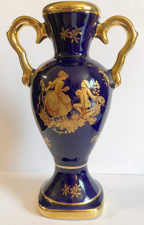 Marquise 6" Bud Vase by Limoges Castel-1