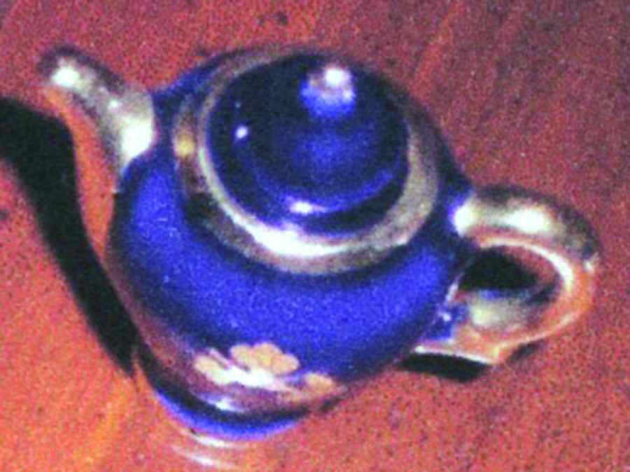 Marquise Miniature Coffee Pot & Lid by Limoges Castel-1