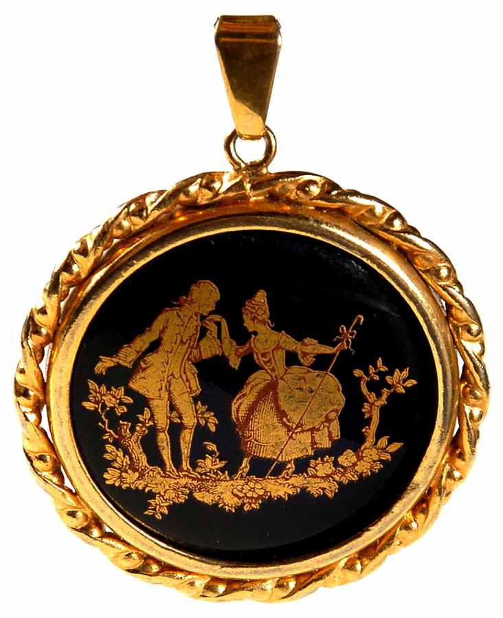 Marquise Pendant by Limoges Castel-1
