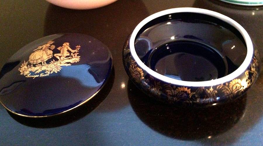 Marquise Trinket Box & Lid by Limoges Castel-1