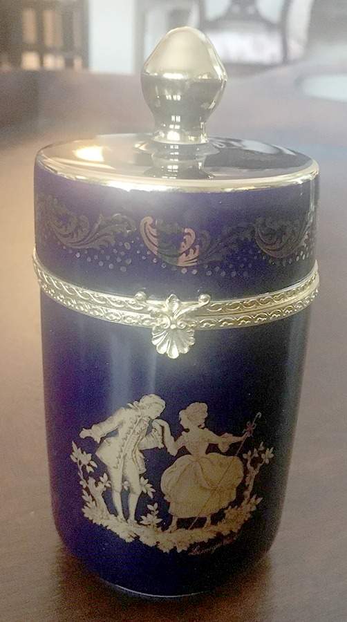 Marquise Hinged Box by Limoges Castel-1