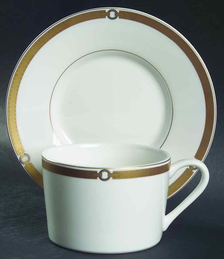 Harness Flat Cup & Saucer Set by Ralph Lauren China-1