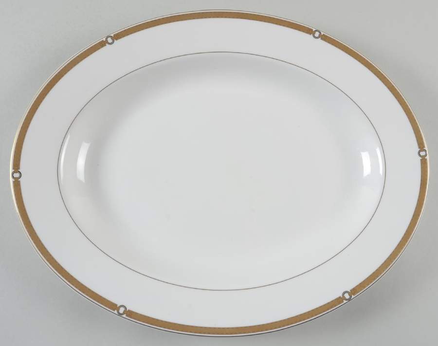 Harness 14" Oval Serving Platter by Ralph Lauren China-1