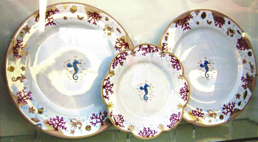 Le Roi Corail Dinner Plate by Limoges-French-1