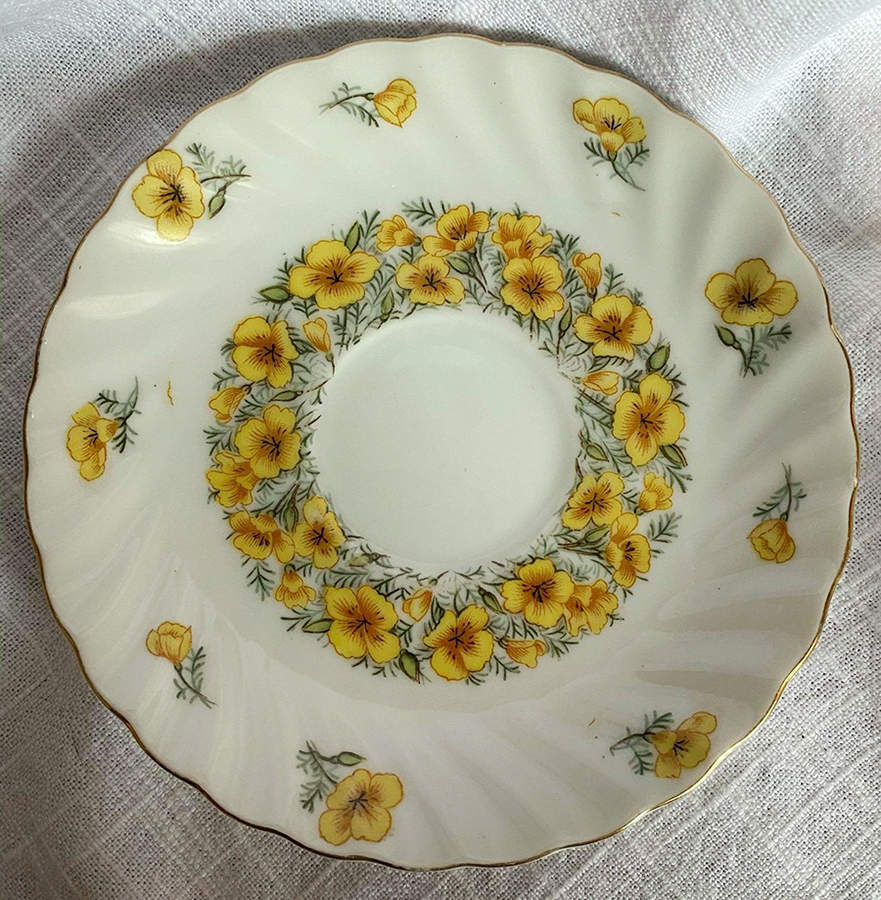 Flower of the Month Saucer for Footed Cup by Lefton-1