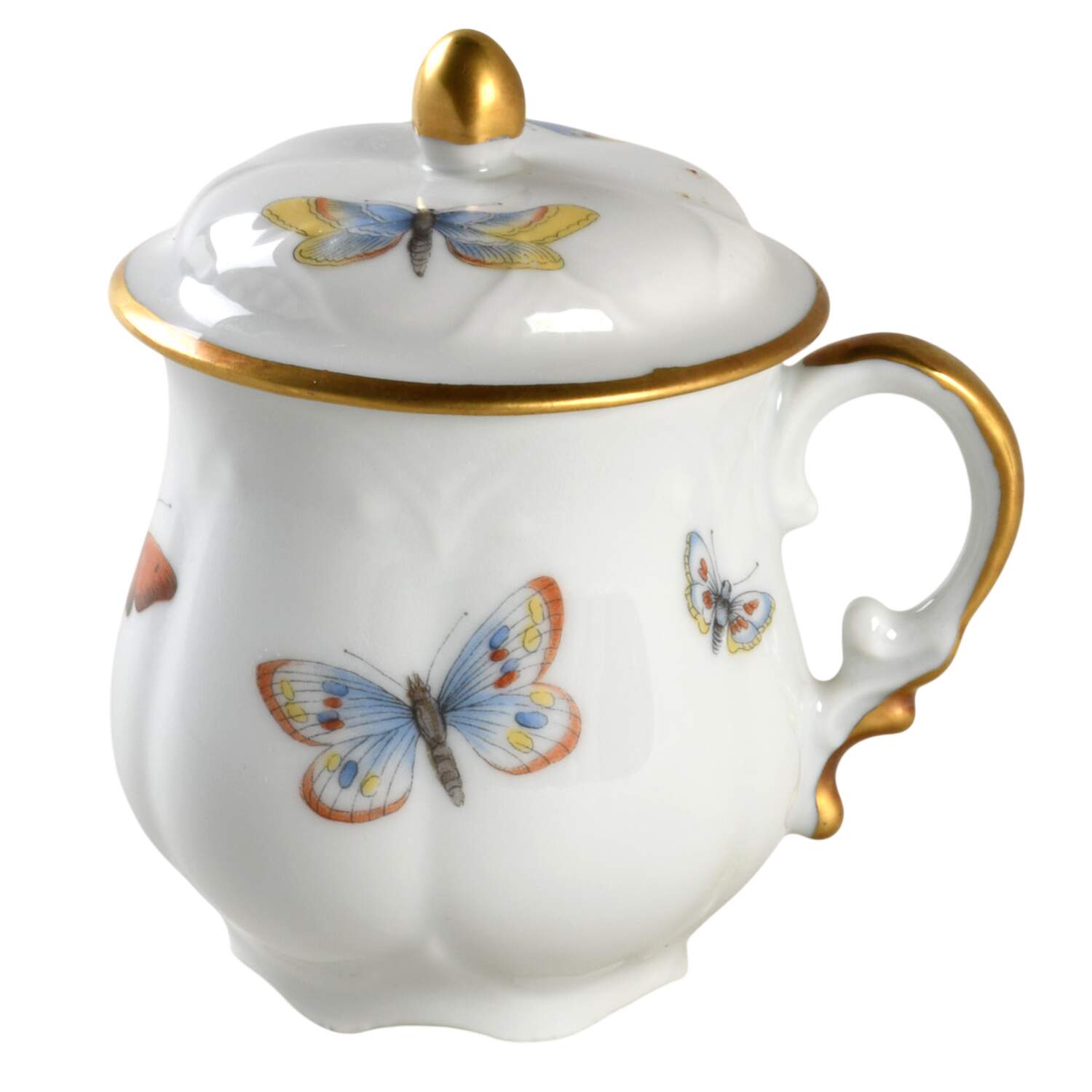 LIM280 2 Pc Pot de Creme w/Lid & Base by Limoges-French-1