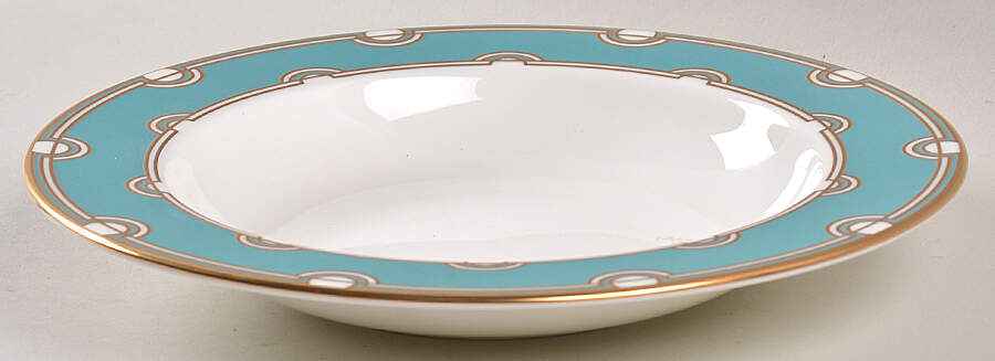 Corona Grove Aqua 9" Soup/Pasta Bowl by Lenox-1