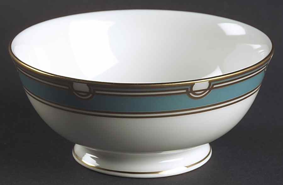 Corona Grove Aqua Fruit/Dessert (Sauce) Bowl by Lenox-1