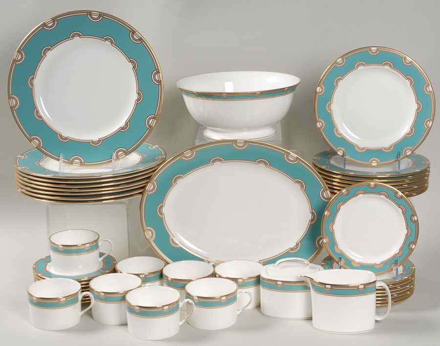 Corona Grove Aqua 45 Piece Set by Lenox-1