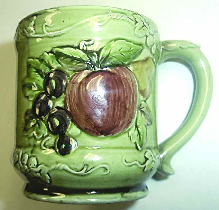 Pear N' Apple Green Footed Cup by Lefton-1