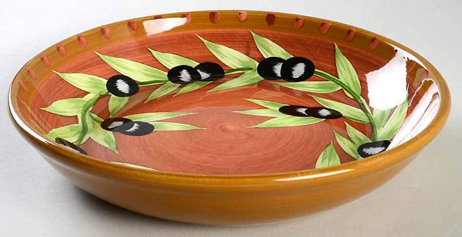 Olive 9" Individual Pasta Bowl by Laurie Gates-1