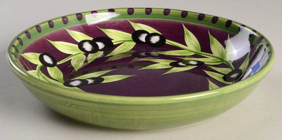 Olive 9" Individual Pasta Bowl by Laurie Gates-1