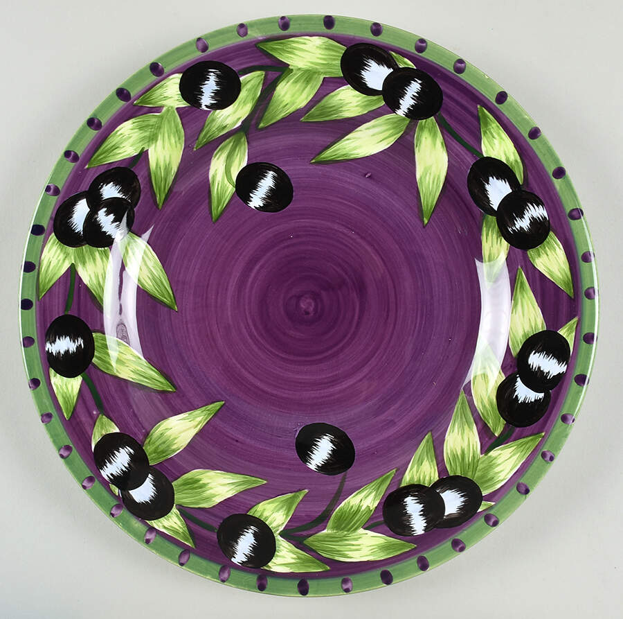 Olive Dinner Plate by Laurie Gates-1