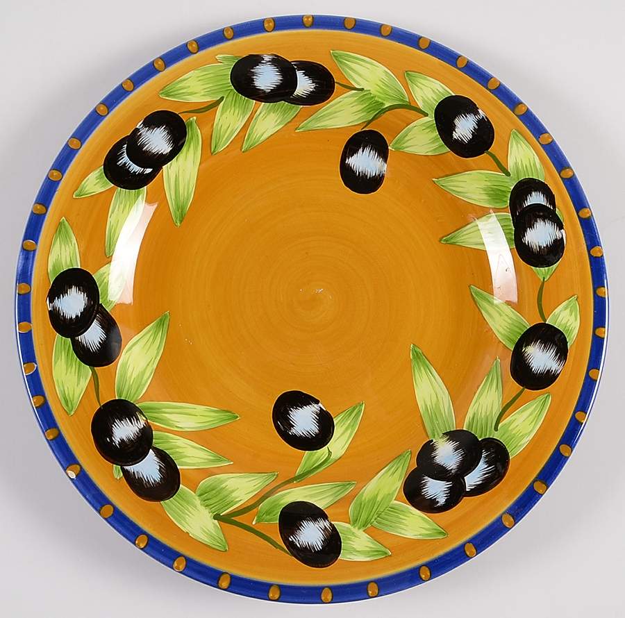 Olive Dinner Plate by Laurie Gates-1