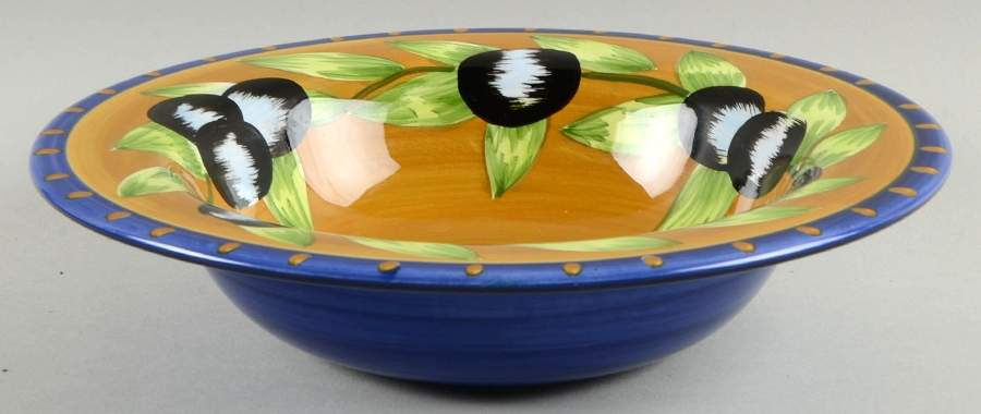 Olive Rim Soup Bowl by Laurie Gates-1
