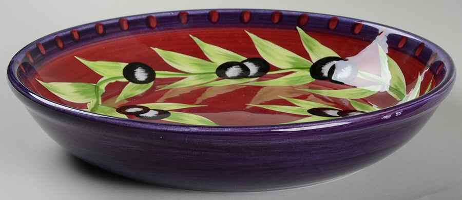 Olive 10" Individual Pasta Bowl by Laurie Gates-1