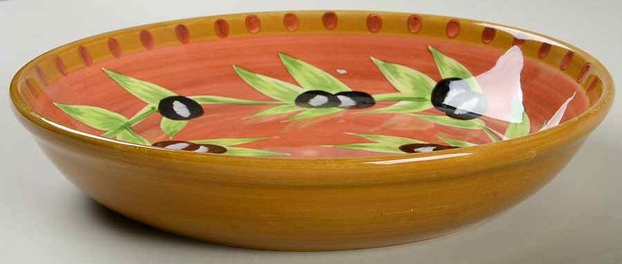 Olive 10" Individual Pasta Bowl by Laurie Gates-1
