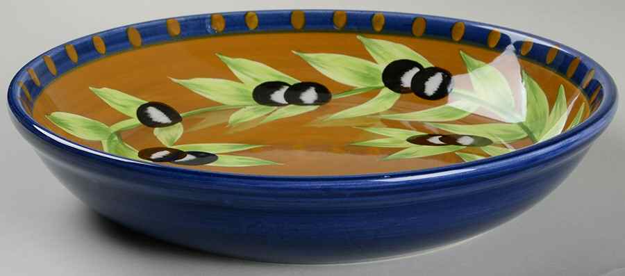 Olive 10" Individual Pasta Bowl by Laurie Gates-1