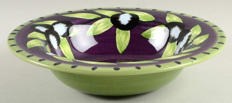 Olive Rim Soup Bowl by Laurie Gates-1