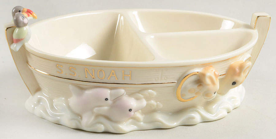 Noahs Ark Divided Child's Bowl by Lenox-1