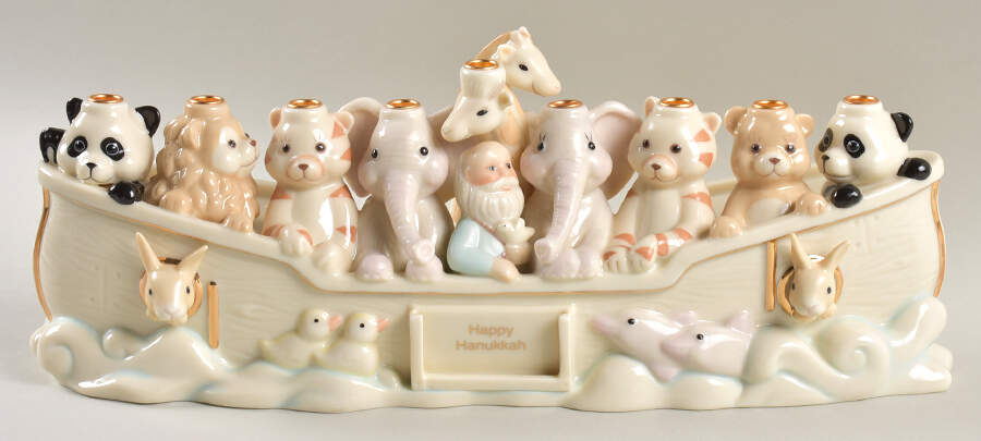 Noahs Ark Menorah by Lenox-1