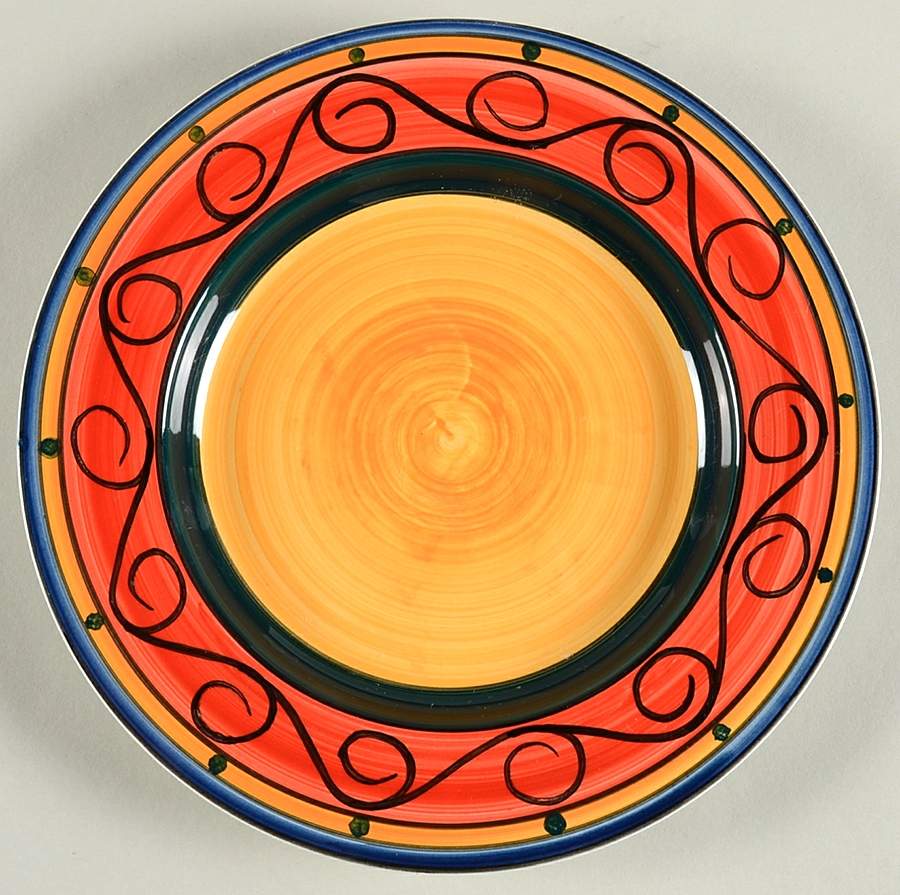 Rio (Rim) Salad/Dessert Plate by Living Art-1