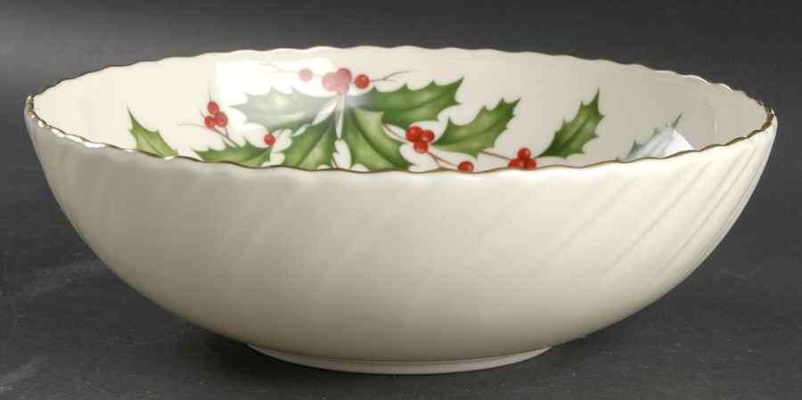 Hollyberry (No Enamel) 9" Round Vegetable Bowl by Lenox-1