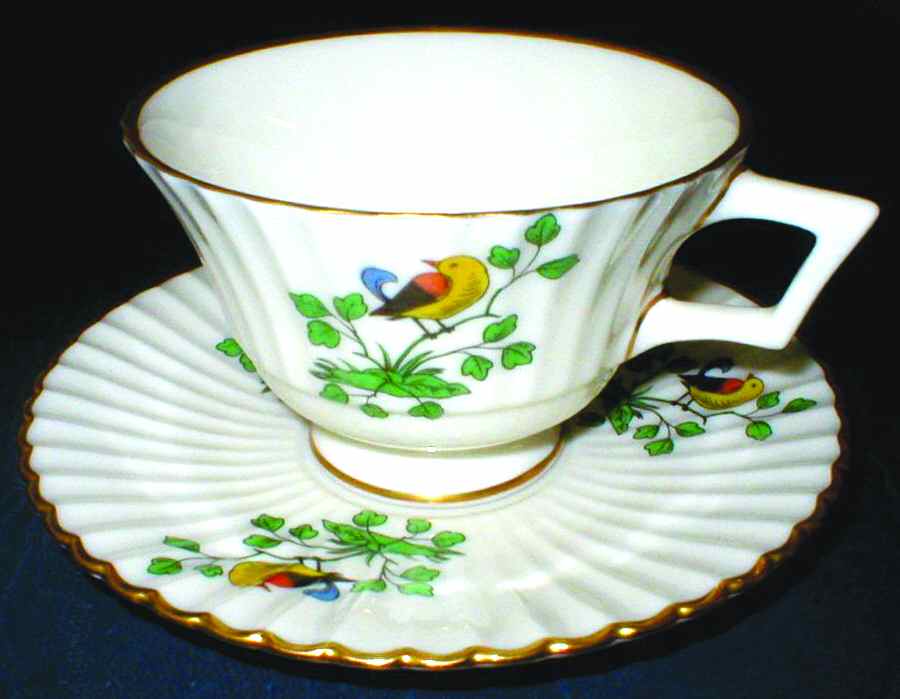 Springtime Footed Cup & Saucer Set by Lenox-1