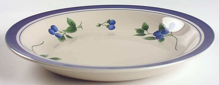 Blueberry 11" Pasta Serving Bowl by LL Bean-1