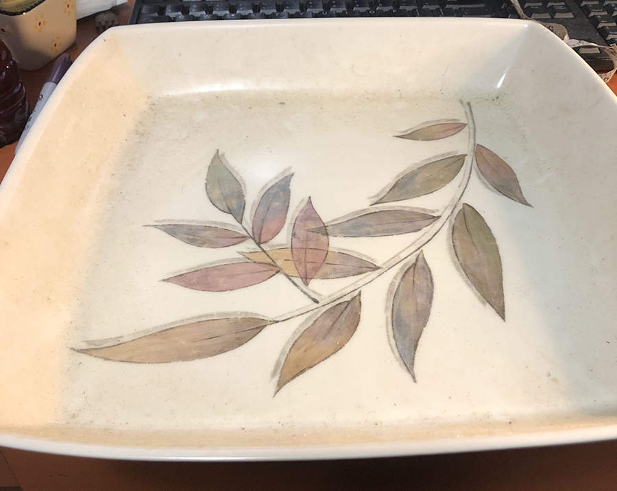 Whispering Leaves 13" Square Tray by Lenox-1