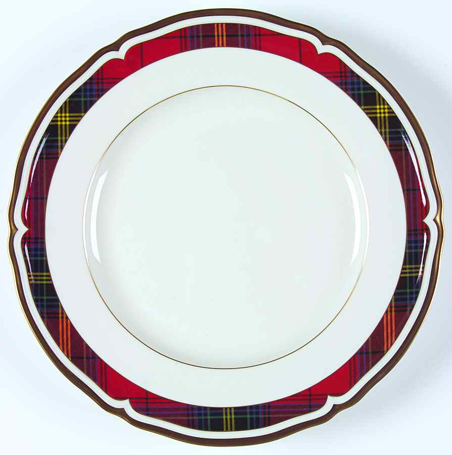 Westbridge Tartan 12" Chop Plate (Round Platter) by Ralph Lauren China-1