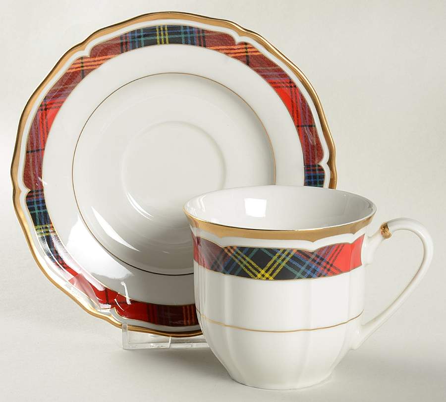 Westbridge Tartan Flat Cup & Saucer Set by Ralph Lauren China-1