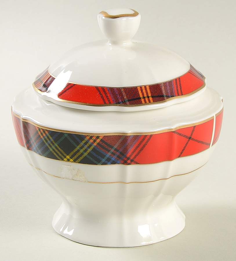 Westbridge Tartan Sugar Bowl & Lid by Ralph Lauren China-1