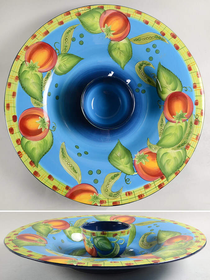 Peas in a Pod (2 Piece) Chip & Dip Set by Laurie Gates-1