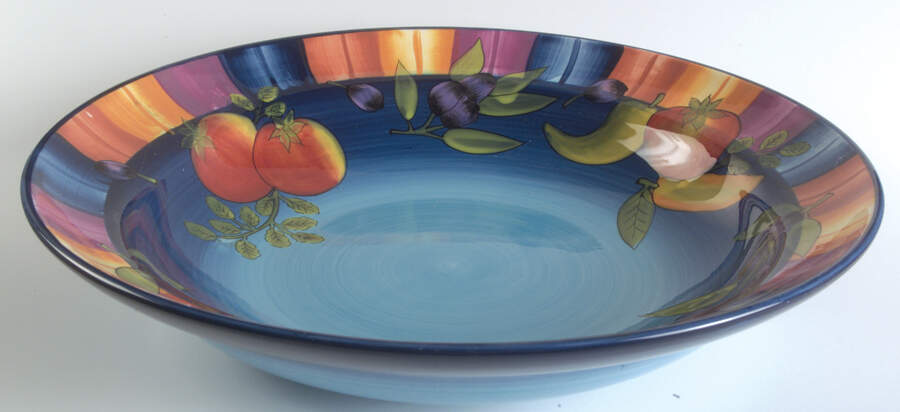 Peas in a Pod 14" Pasta Serving Bowl by Laurie Gates-1