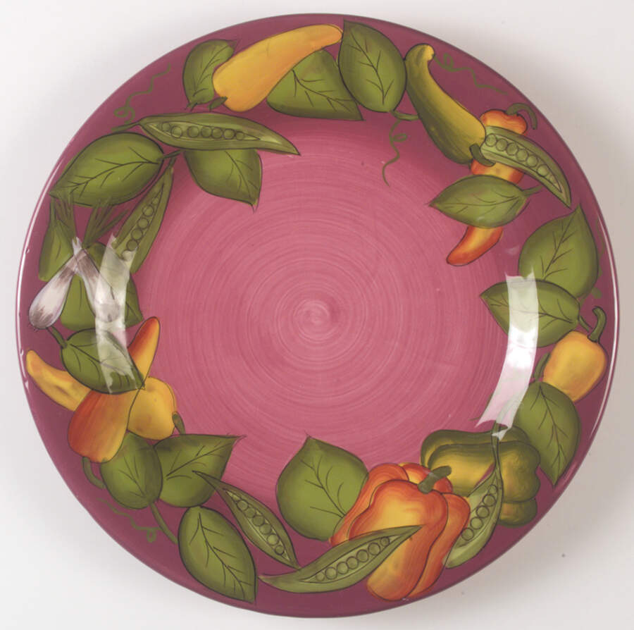 Peas in a Pod Dinner Plate by Laurie Gates-1
