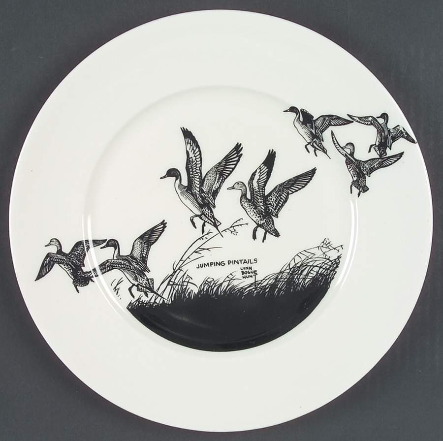 Game Birds Dinner Plate by Lynn Bogue Hunt-1