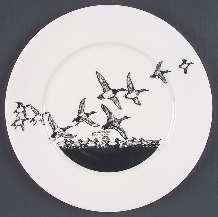 Game Birds Dinner Plate by Lynn Bogue Hunt-1
