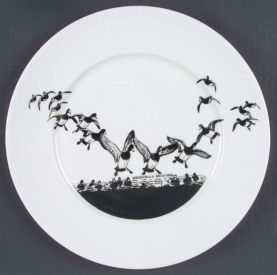 Game Birds Dinner Plate by Lynn Bogue Hunt-1