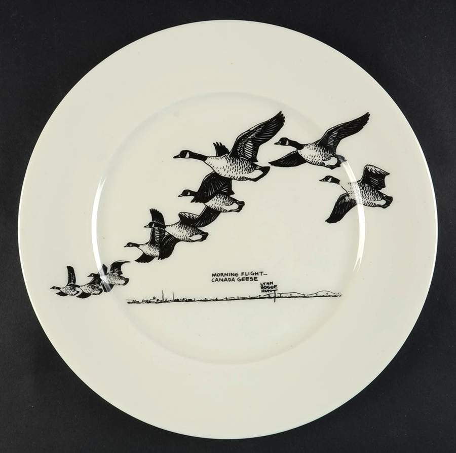 Game Birds Dinner Plate by Lynn Bogue Hunt-1