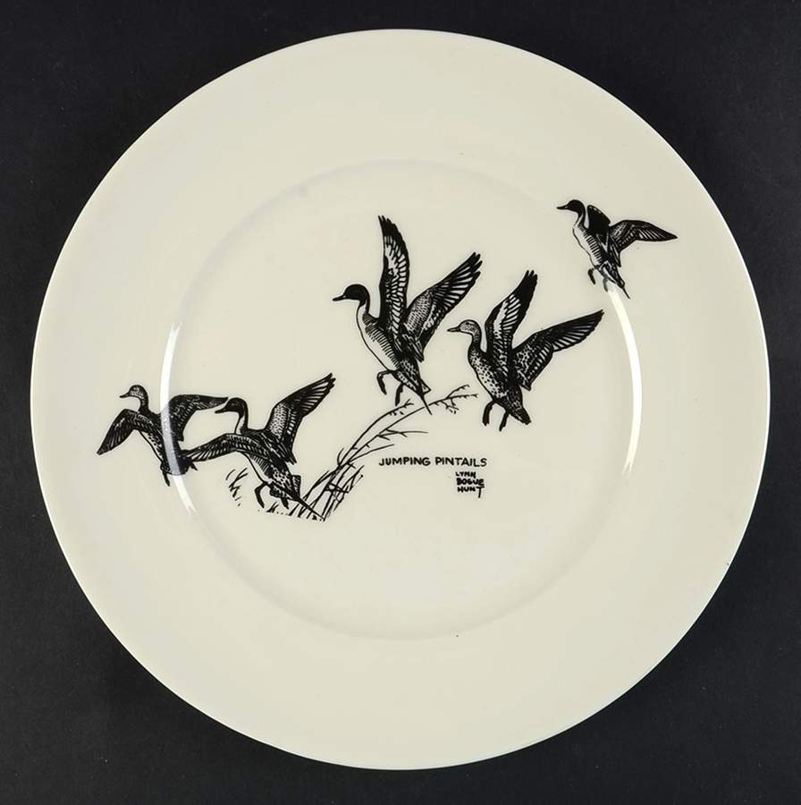 Game Birds Dinner Plate by Lynn Bogue Hunt-1